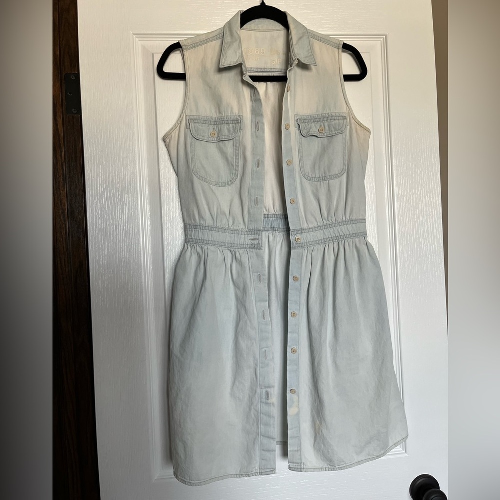 Gap Sleeveless Denim Dress